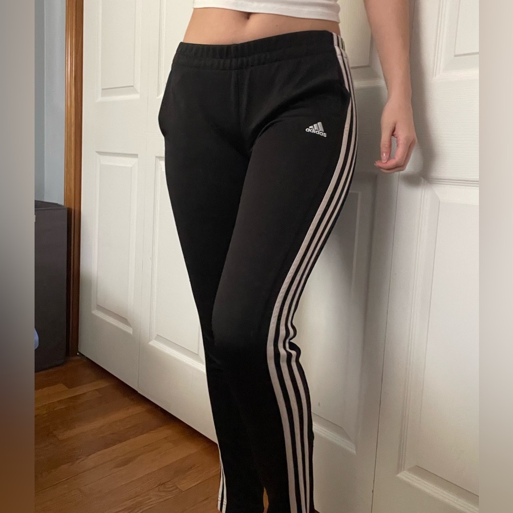 Adidas striped track pants